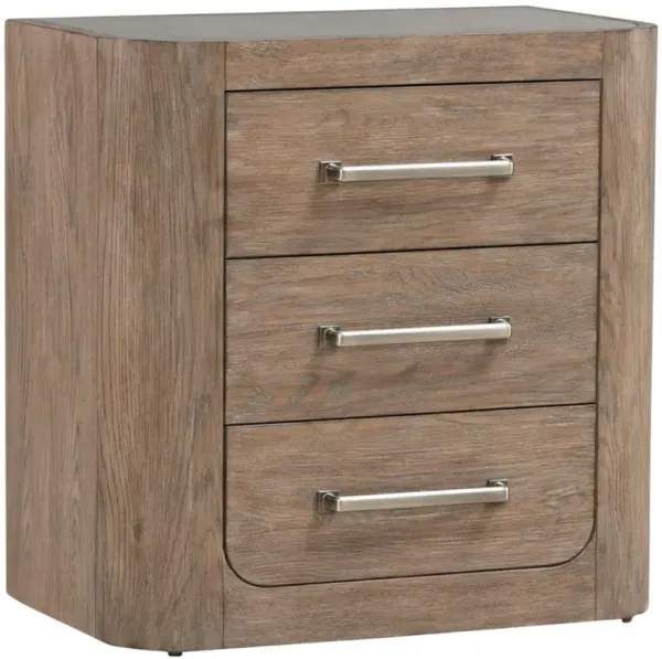 Liberty Furniture South Bend Burnished Clay Nightstand with Charging Station