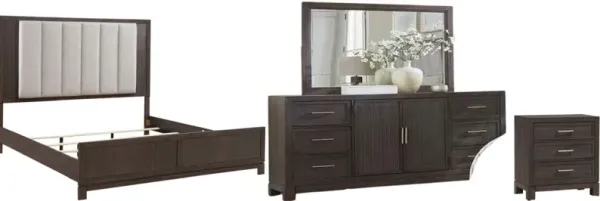 Liberty Modern Edge 4-Piece Brown/Gray King Bedroom Set