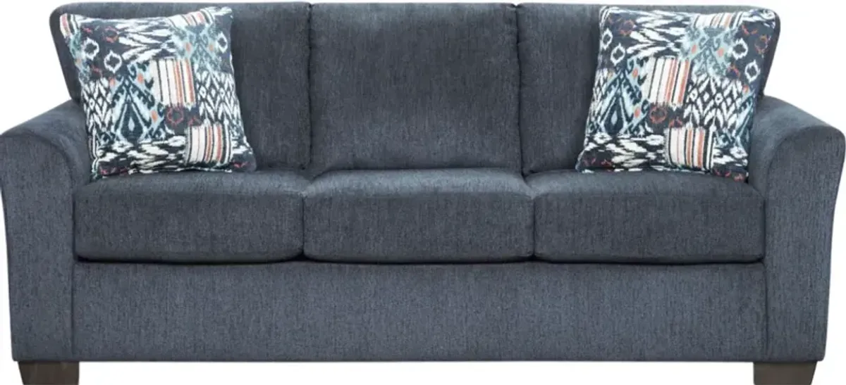 Affordable Furniture Allure Navy Sofa