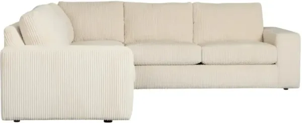 Kevin Charles Fine Upholstery Charlie 3-Piece Ivory Sectional