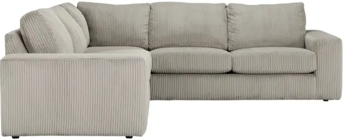 Kevin Charles Fine Upholstery Charlie 3-Piece Fog Sectional