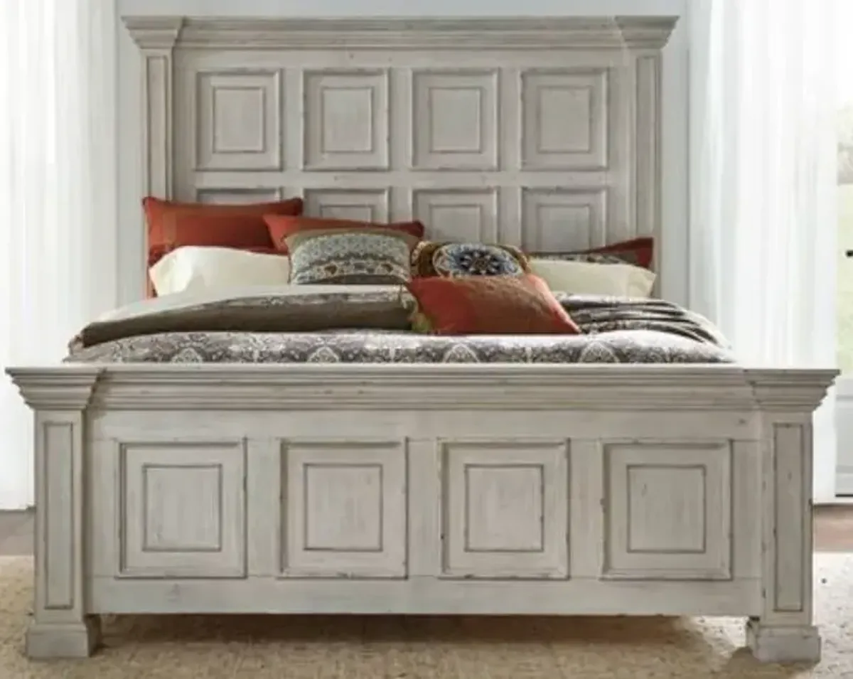 Liberty Furniture Big Valley 4-Piece Whitestone King Panel Bedroom Set