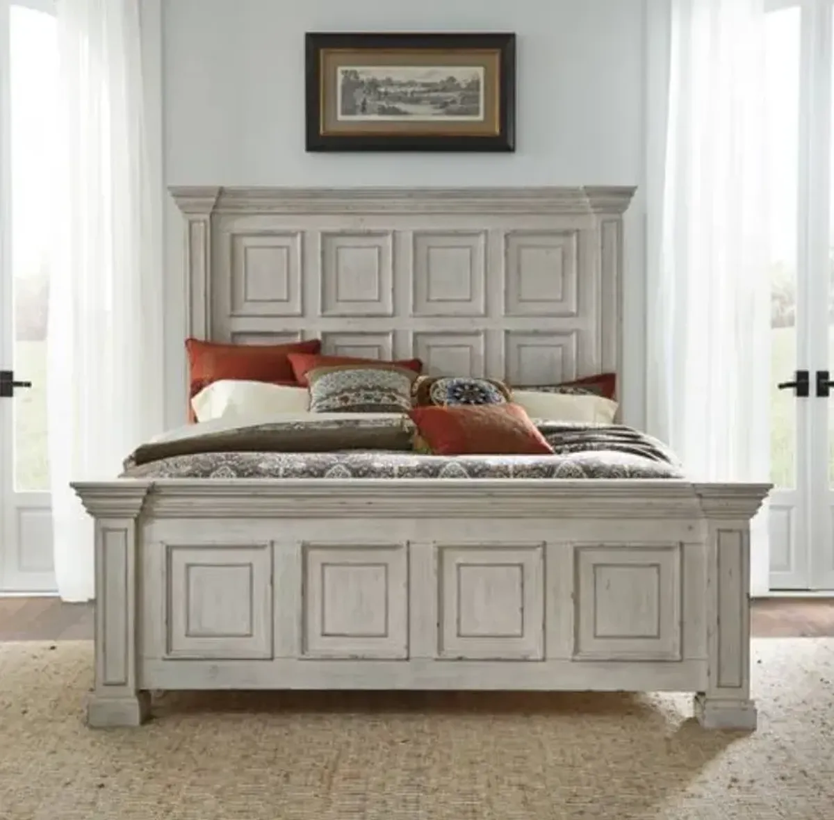 Liberty Furniture Big Valley Whitestone Queen Panel Bed