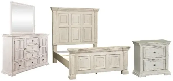 Liberty Furniture Big Valley 4-Piece Whitestone Queen Bedroom Set