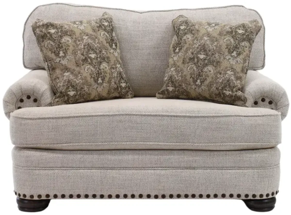 Mayo Refresh Alabaster Chair and a half