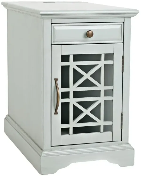 Jofran Inc. Craftsman Earl Grey Power Chairside Table