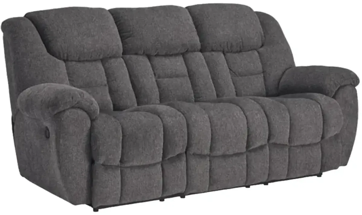Signature Design by AshleyÂ® Foreside Charcoal Manual Reclining Sofa
