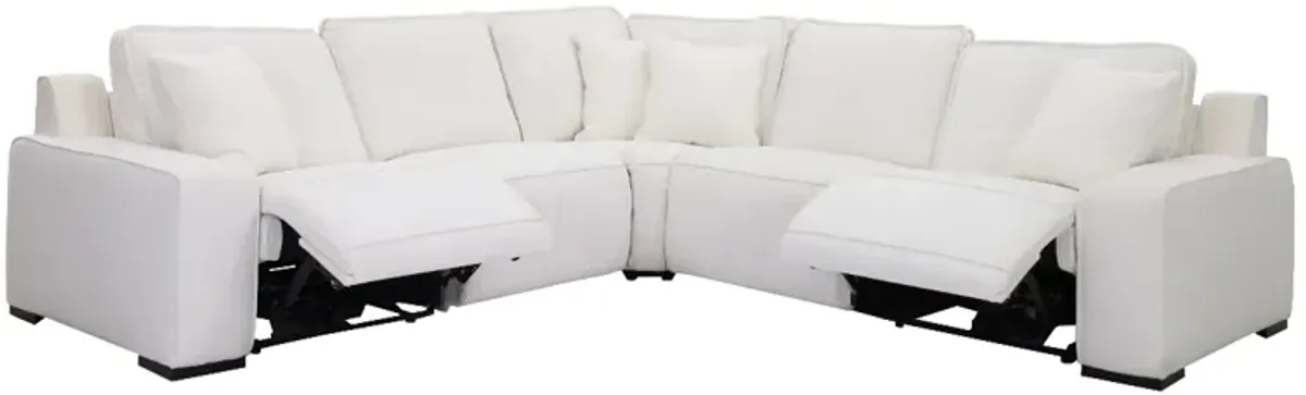 Moto Motion Natural 5 Piece Power Zero Gravity Reclining Sectional