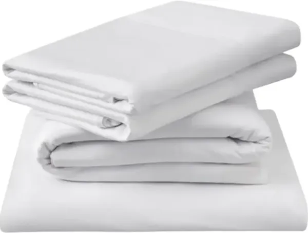 Tempur-PedicÂ® TEMPUR-BreezeÂ® 4-Piece White TENCEL Lyocell California King Sheet Set