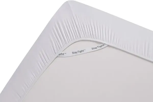 Tempur-PedicÂ® TEMPUR-BreezeÂ® 5-Piece White TENCEL Lyocell Split King Sheet Set