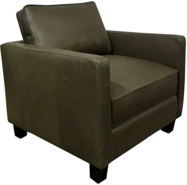USA Premium Leather Furniture Olive Chair