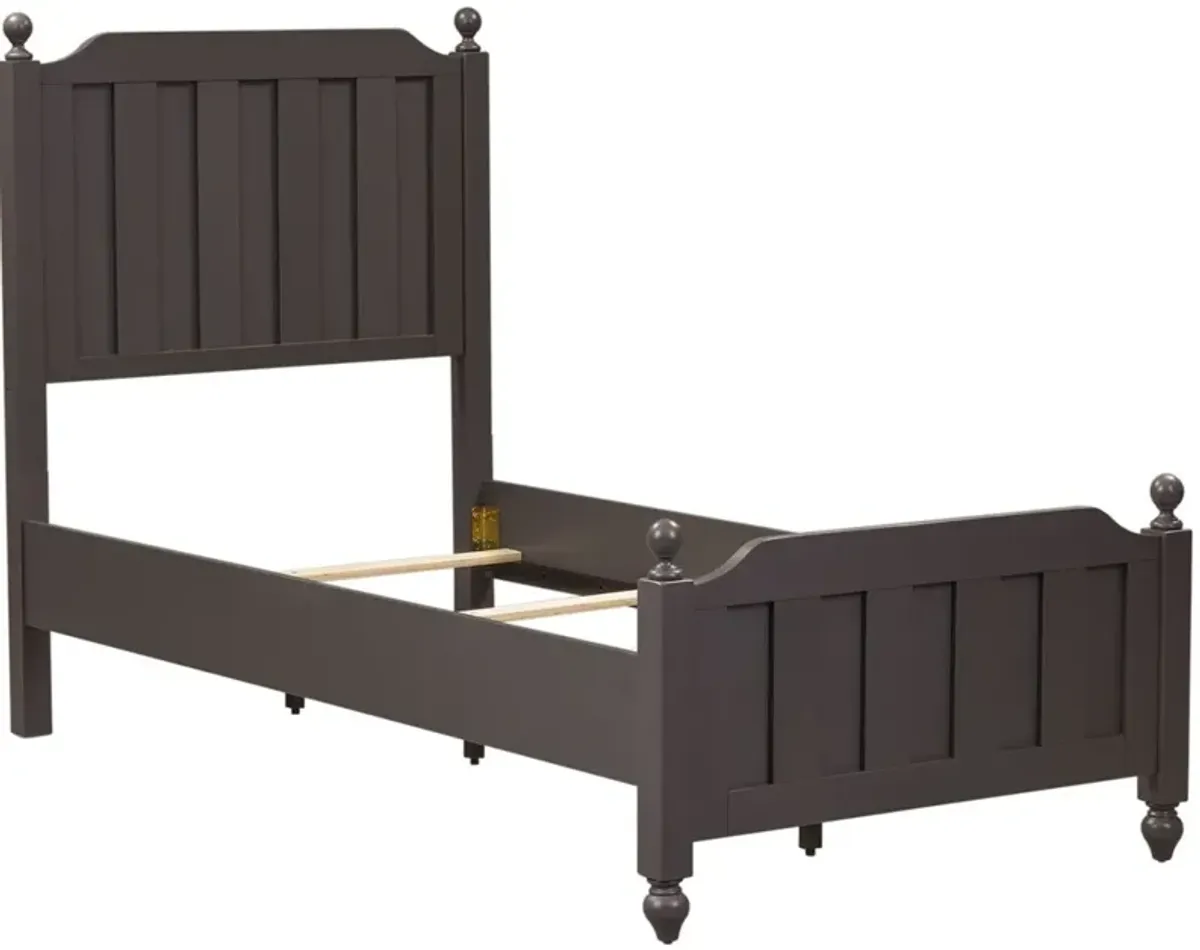 Liberty Furniture Cottage View 4-Piece Dark Gray Youth Twin Panel Bed Set