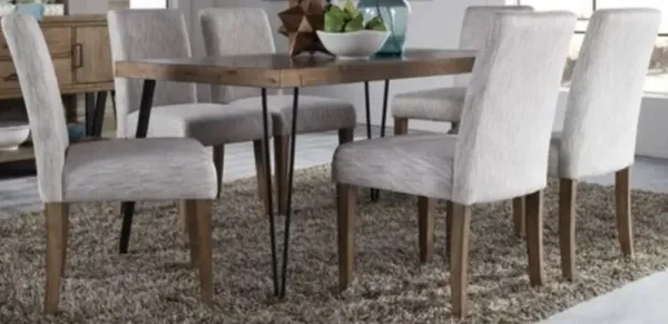 Liberty Furniture Horizons 7-Piece Rustic Caramel Rectangular Dining Table Set