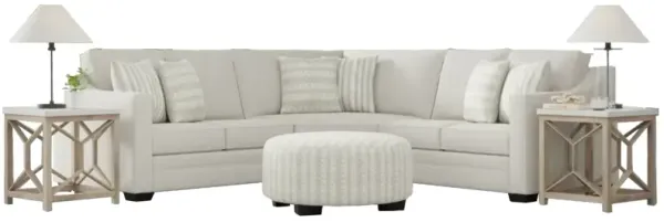 Peak Living Kilrush White Sectional