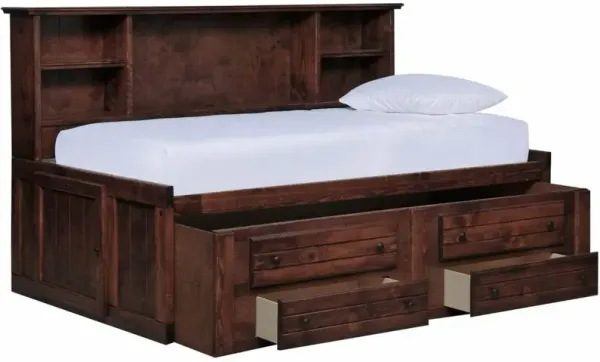 Trendwood Sedona Cocoa Full Cheyenne Bed with Underdresser