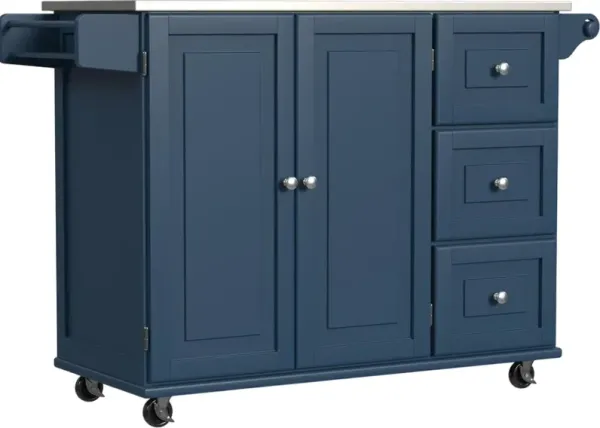 homestylesÂ® Dolly Madison Blue Kitchen Cart