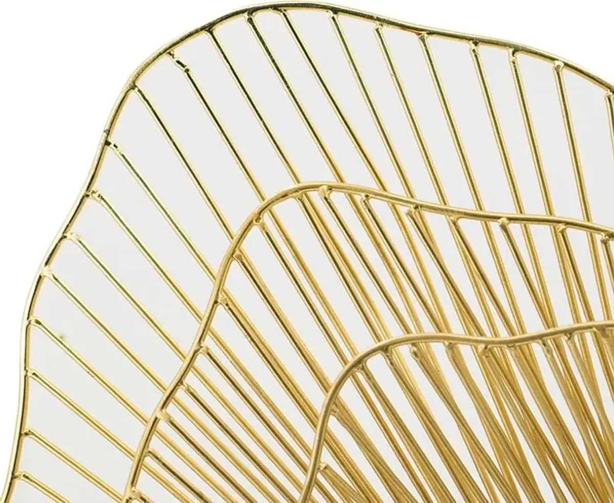 A & B Home Gold Wall Mirror