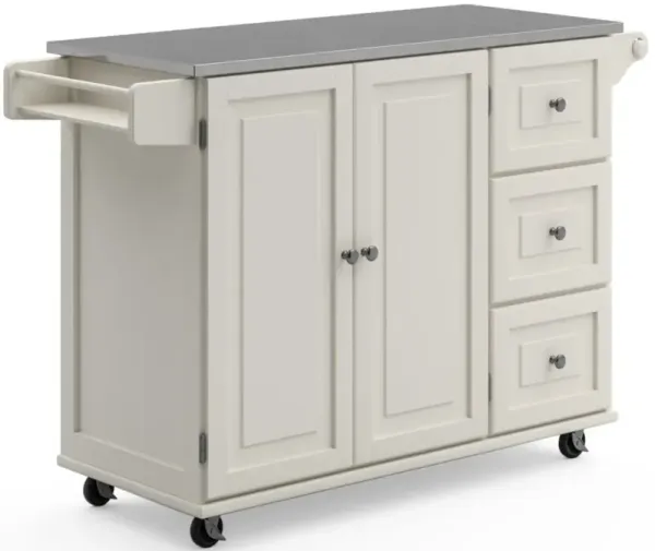 homestylesÂ® Dolly Madison White Kitchen Cart