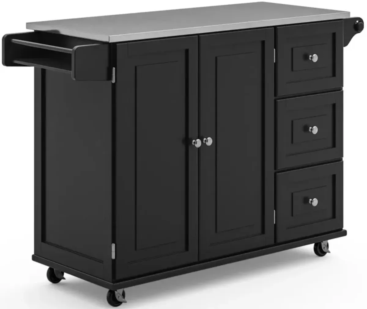 homestylesÂ® Dolly Madison Black Kitchen Cart