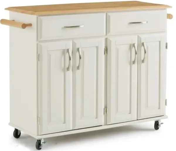 homestylesÂ® Dolly Madison Off-White Kitchen Cart