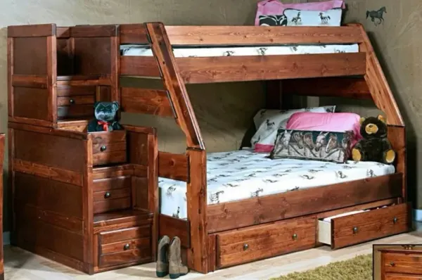 Trendwood Sedona High Sierra Cocoa Twin/Full Bunk Bed