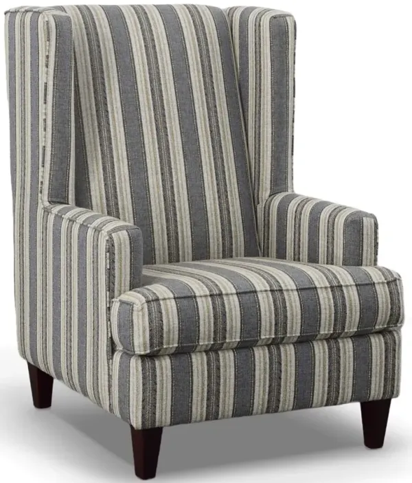 Bauhaus Furniture Gaby Denim Accent Wing Chair