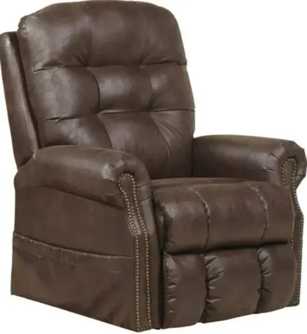 CatnapperÂ® Ramsey Sable Power Lift Lay Flat Recliner with Heater and Massage