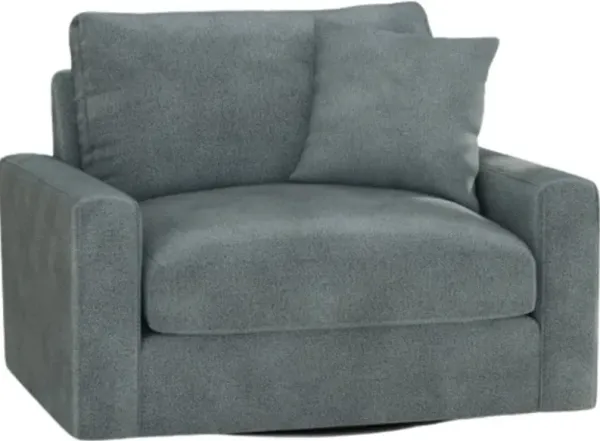 Style Line United Blue Swivel Chair