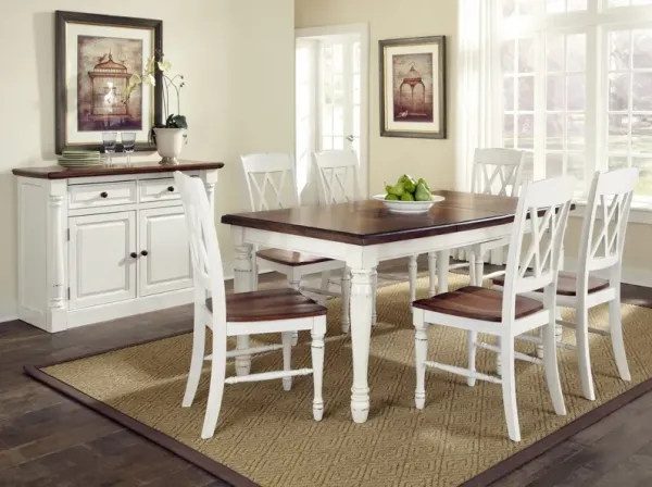 homestylesÂ® Monarch 7-Piece Off-White Dining Set