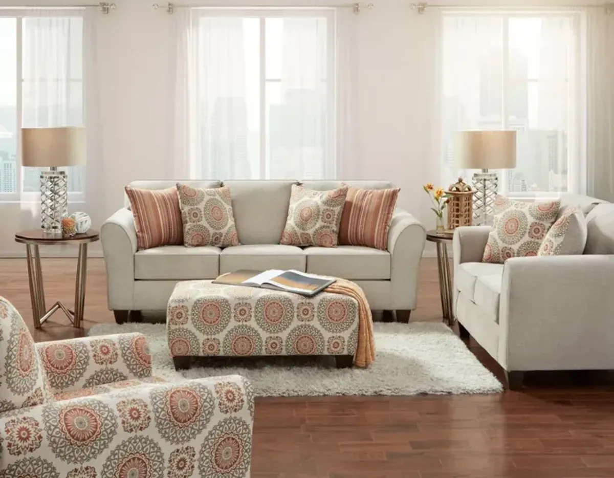 Affordable Furniture Bennington Taupe Loveseat