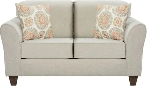 Affordable Furniture Bennington Taupe Loveseat