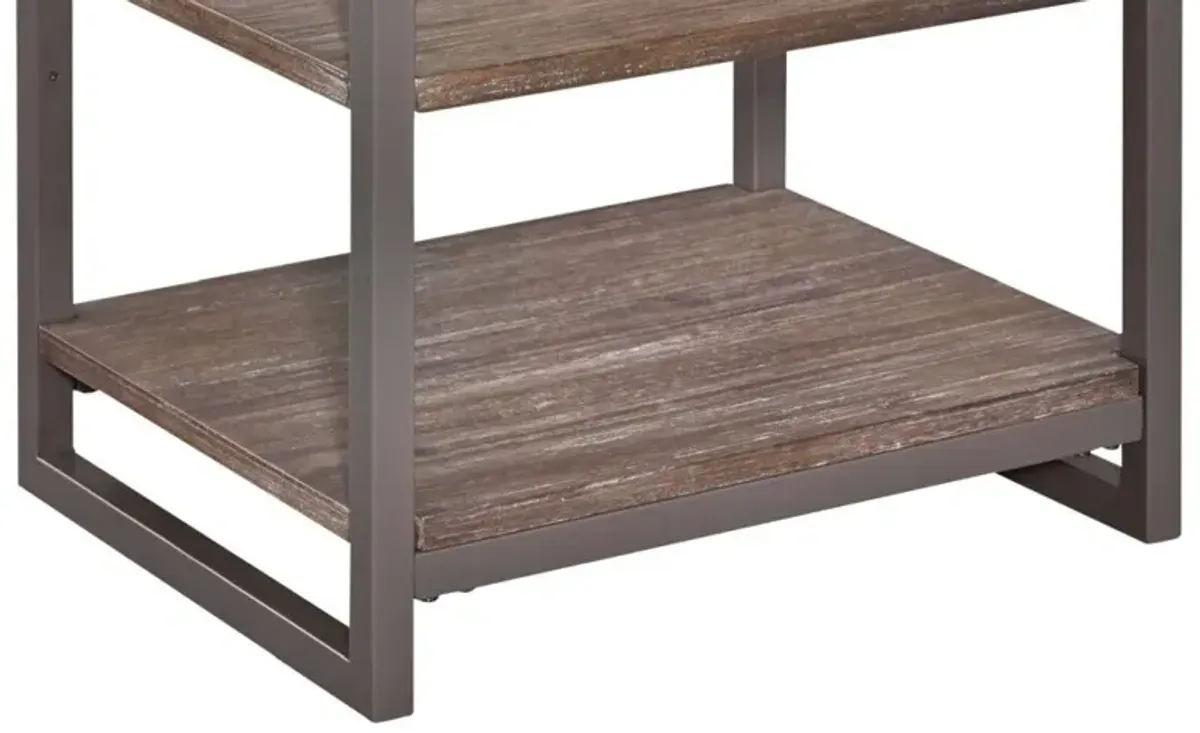 homestylesÂ® Barnside Gray Nightstand