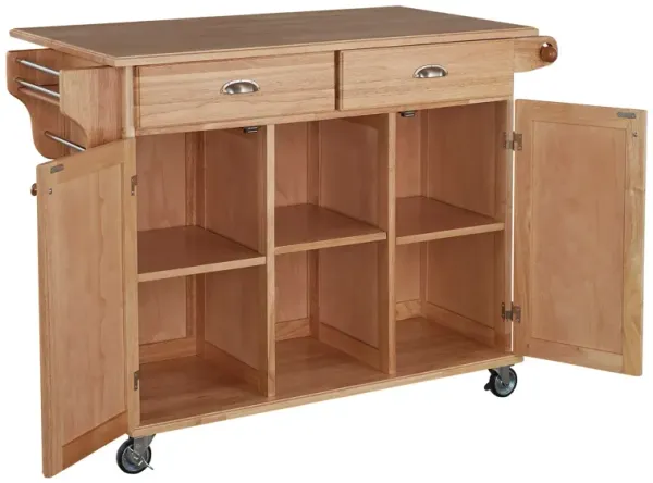 homestylesÂ® General Line Brown Kitchen Cart