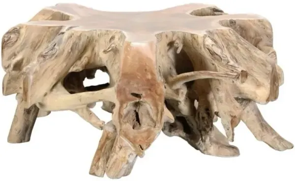 Classic Home Cypress Natural White Wash Root Coffee Table
