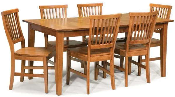 homestylesÂ® Arts & Crafts 7-Piece Brown Dining Set
