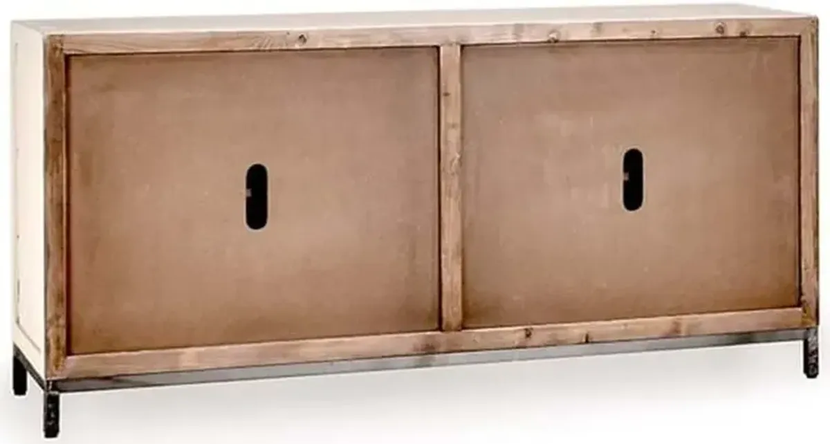 Classic Home Lisbon Vintage Cream 4 Doors Sideboard