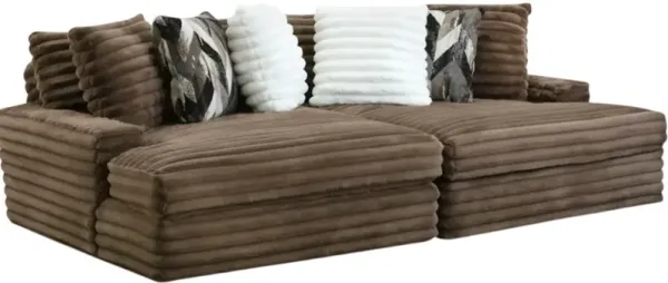 Style Line Serene Chocolate Sofa