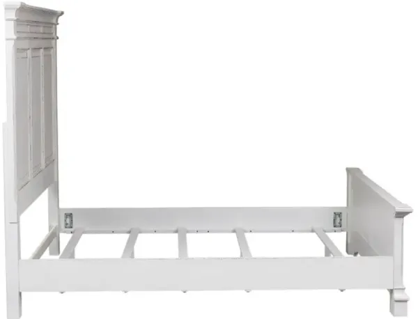 Liberty Furniture Abbey Park Antique White King Panel Bed