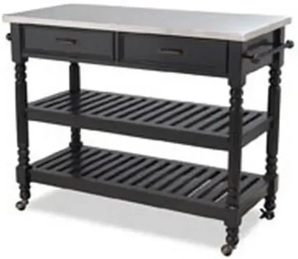 homestylesÂ® General Line Black Kitchen Cart