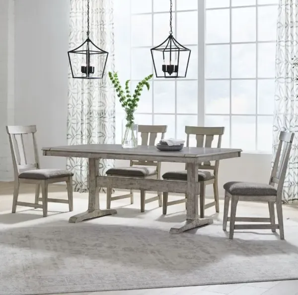 Liberty Furniture Hallendale 5-Piece Gravel Wash Dining Set