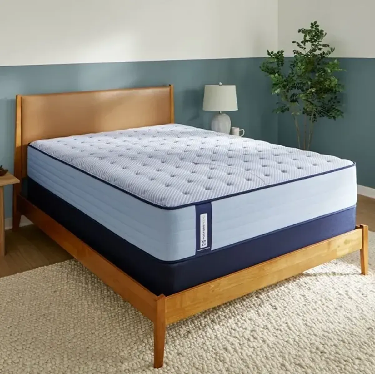 SealyÂ® PosturepedicÂ® Medina II Wrapped Coil 13" Firm Tight Top Twin XL Mattress