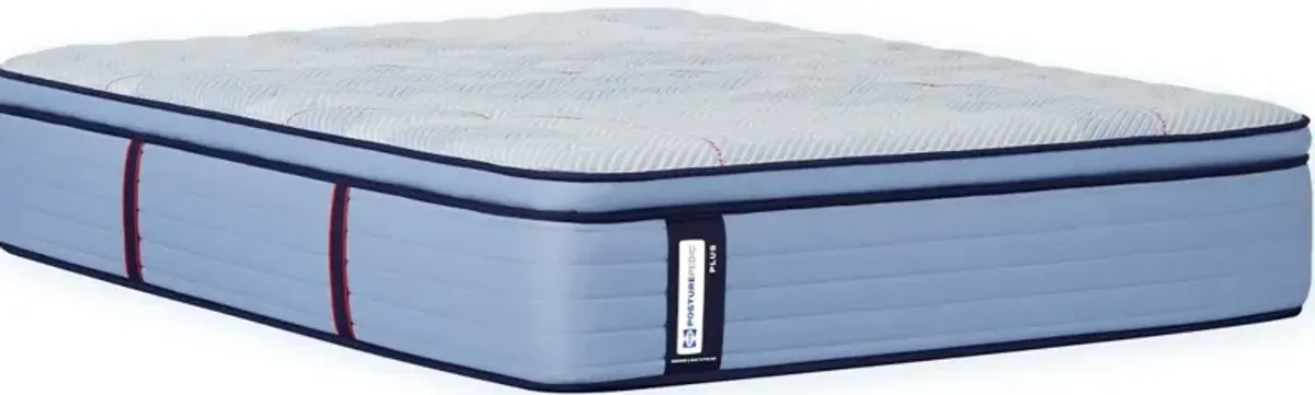 SealyÂ® PosturepedicÂ® Plus Paterson II Wrapped Coil 15" Medium Euro Pillow Top Full Mattress