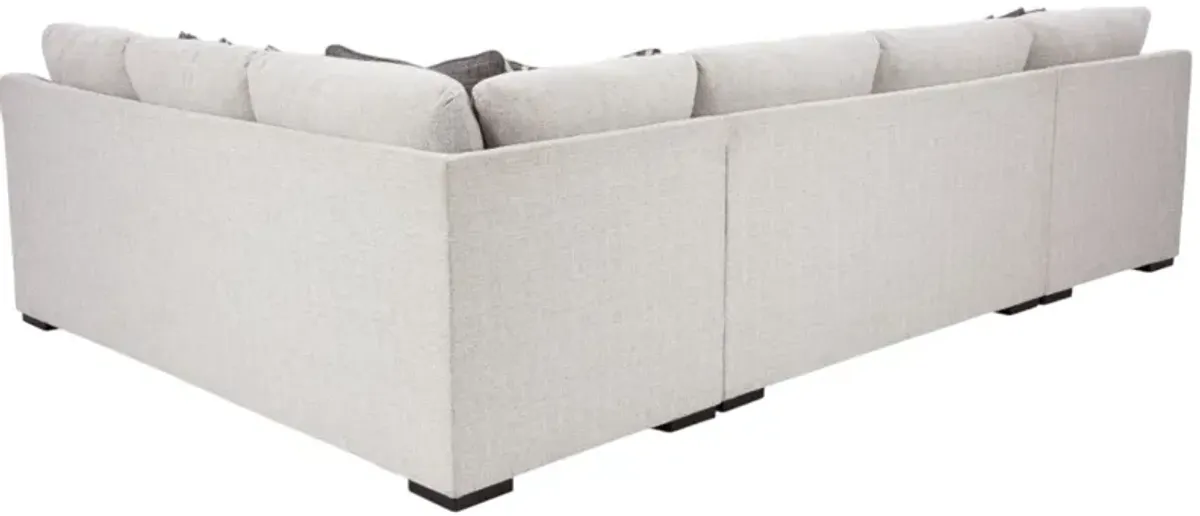 BenchcraftÂ® Koralynn 3-Piece Stone Left-Arm Facing Sectional and Chaise