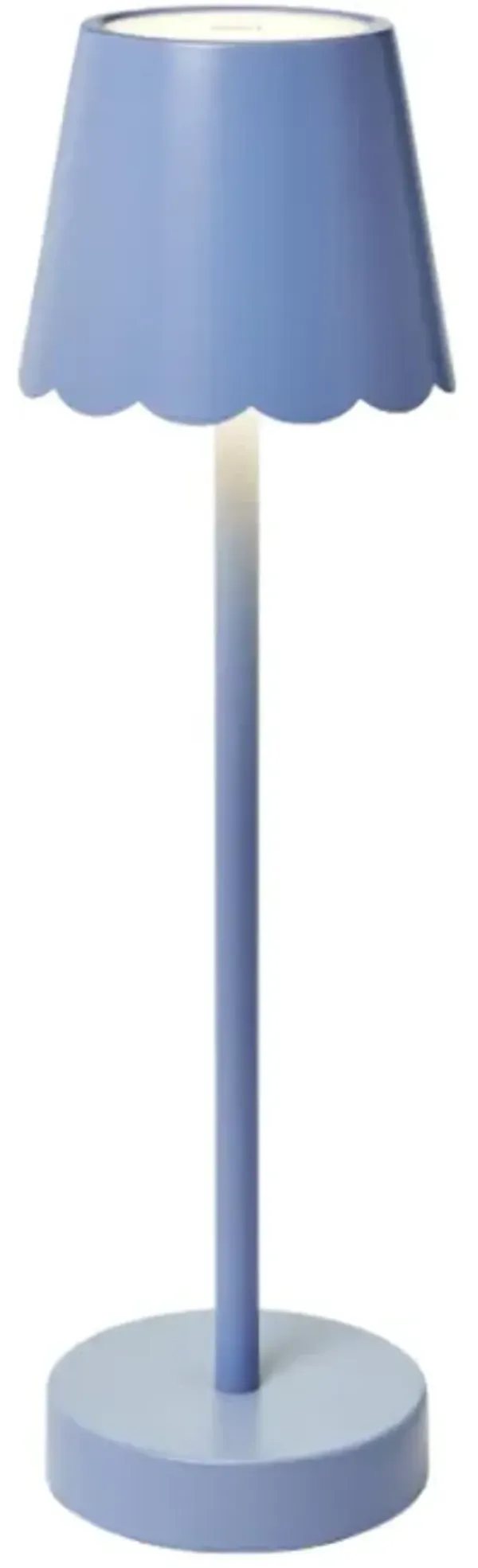 Two's Company Blue Portable Table Lamp