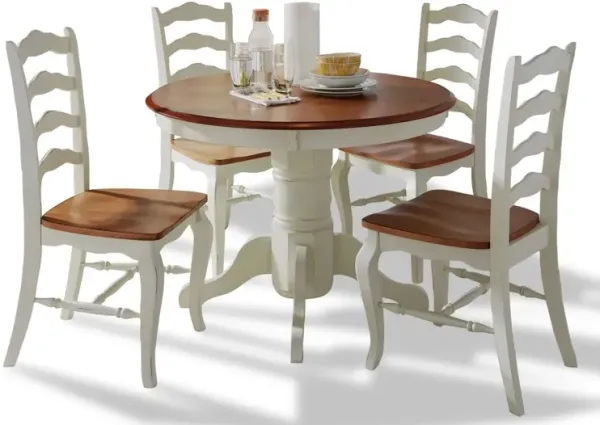 homestylesÂ® French Countryside 5-Piece Off-White Dining Set