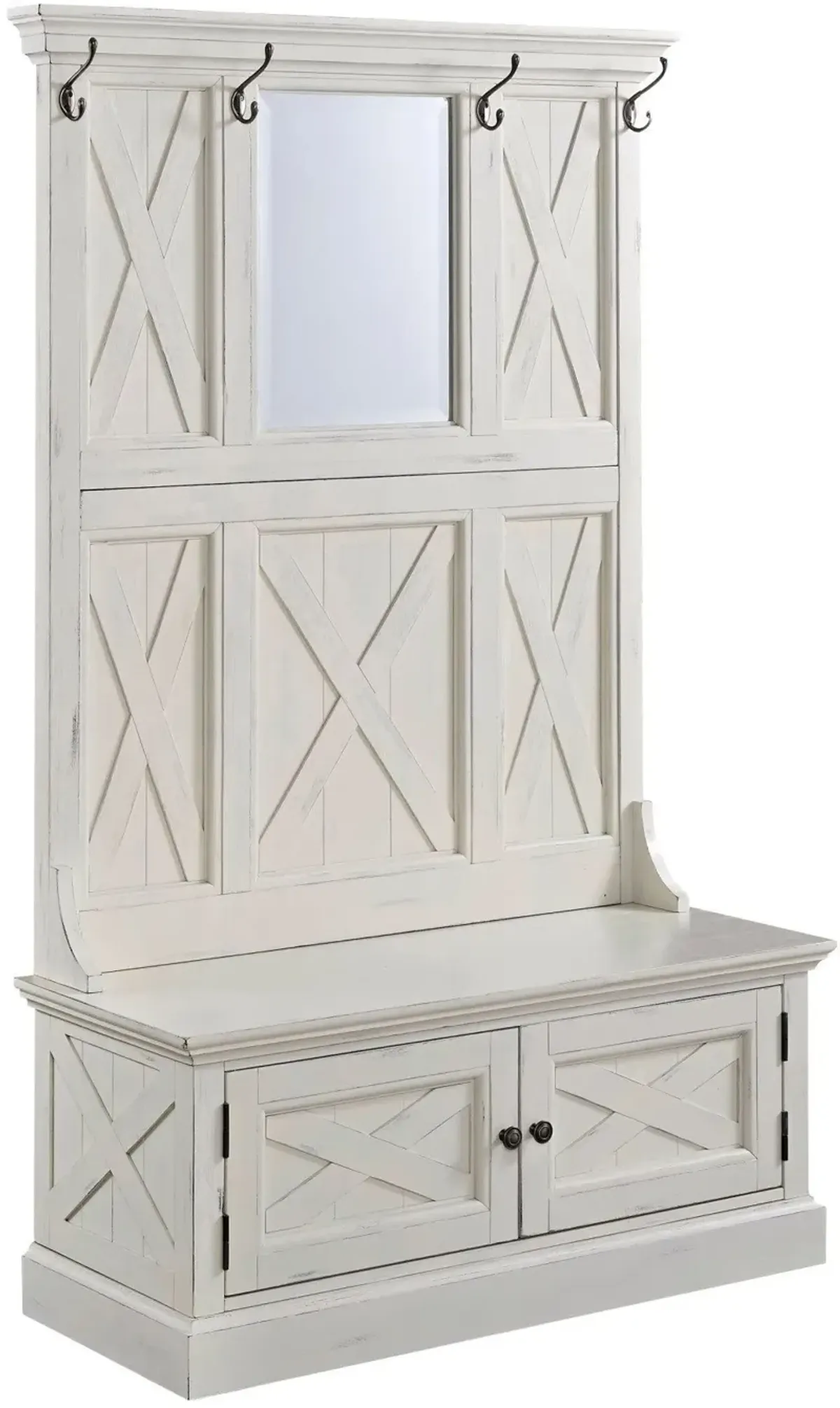 homestylesÂ® Seaside Lodge Off-White Hall Tree