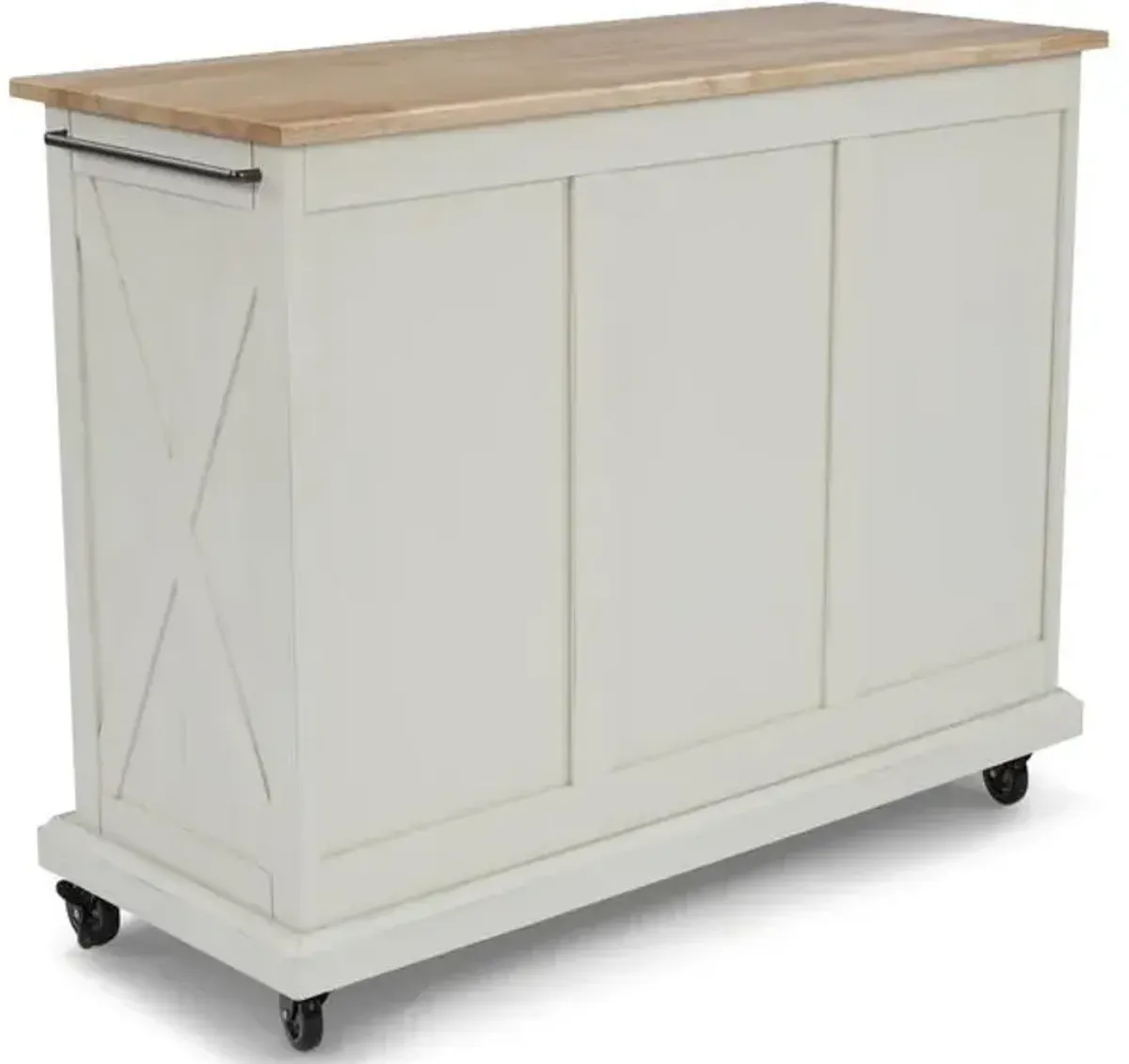 homestylesÂ® Seaside Lodge Off-White Kitchen Cart