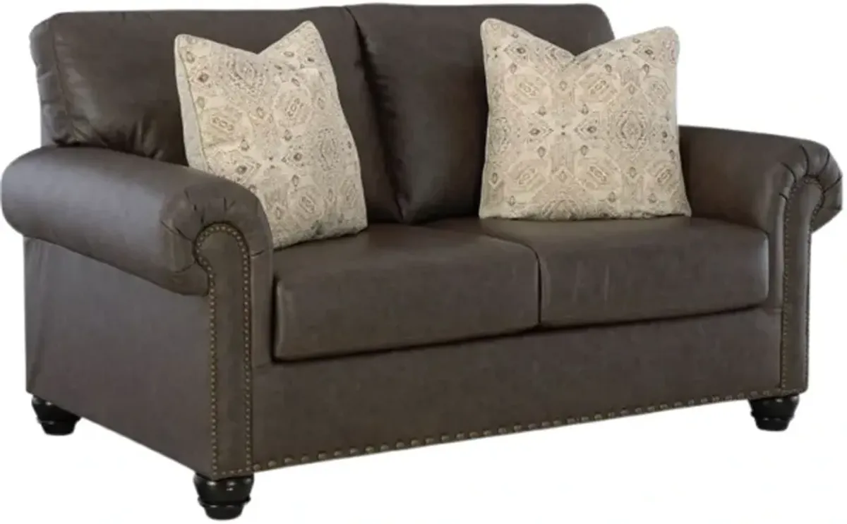 BenchcraftÂ® Roxmere Umber Loveseat