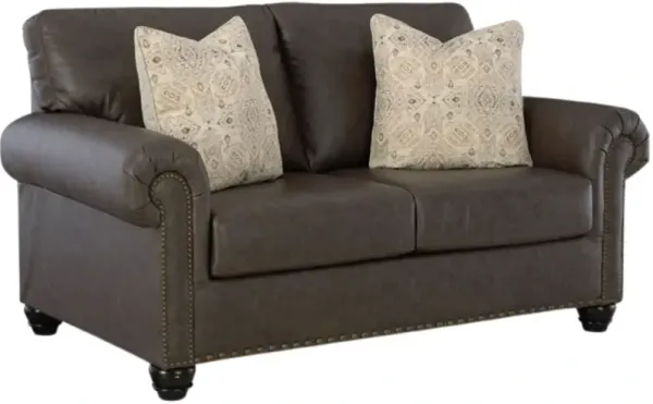 BenchcraftÂ® Roxmere Umber Loveseat