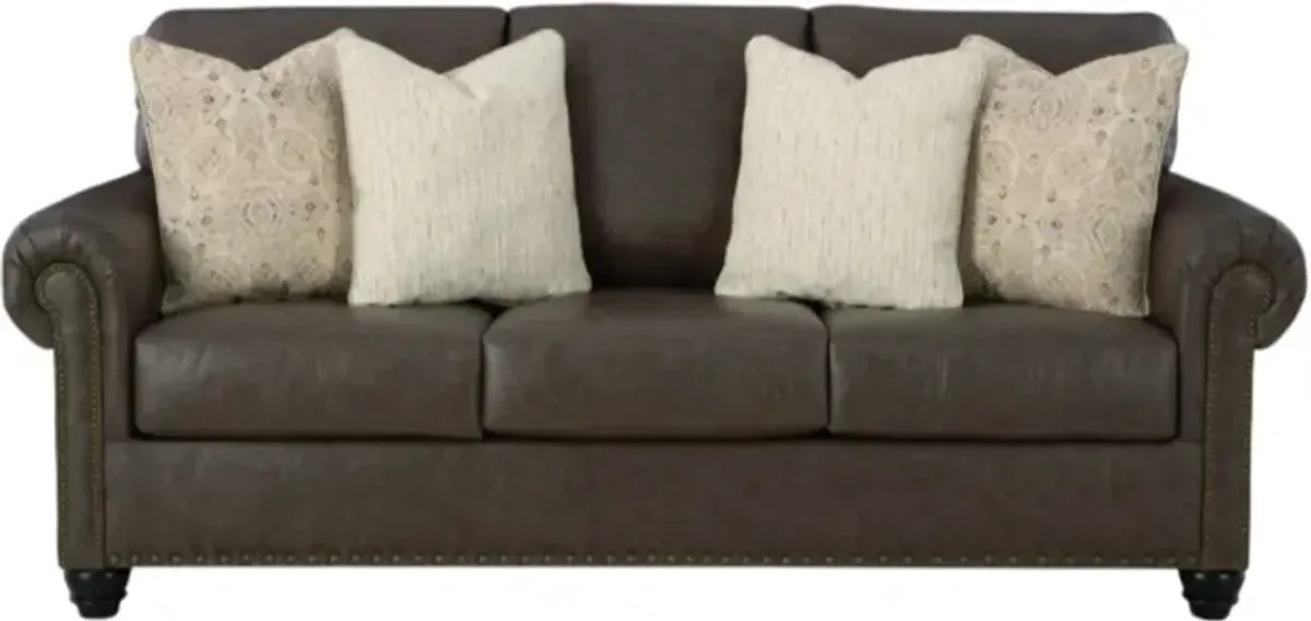 BenchcraftÂ® Roxmere Umber Queen Sofa Sleeper